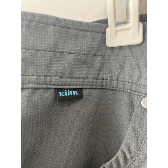 Kuhl Men’s Dark Gray Cargo Utility Shorts 7 Pockets Outdoor Hiking Camping 36 - Picture 3 of 13